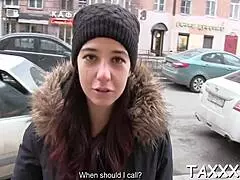 young teen amateur enjoys tricky agent's cock in blowjob and pussy fucking during casting interview.