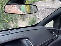 I Fucked This Slutty Brunette Milf In Public In A Convertible With Blowjob Action