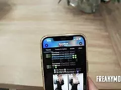 Audrey Madison experiences a blindfold prank with her stepmom in a fun moment