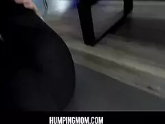 Stepmom and Stepson Fuck on Stepdad's Back