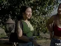 Asian Stepsisters Receive Private Tour Of Celebrity Home, Then Get Hardcore Fucked With Blowjobs