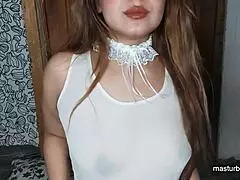 Mom Lian Masturbates With Dildo In Pantyhose 😏