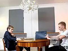 Tutor With Short Hair Has Affair With Disciple