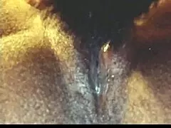 Look At This Ebony Pussy Licking Orgasm Up Close!