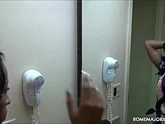 Envy Star Deep Throats And Milks Rome In Bathroom