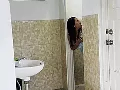 shy latina maid leyna rodriguez fucks her boss and makes him cum