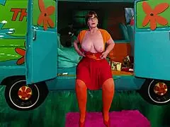 granny velma dinkley takes my double penetration and gets a fucking creampie?