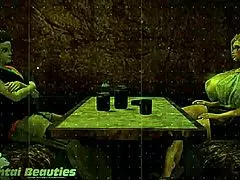 The milf performs a blowjob on the teen in this cartoon