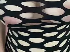 Sexy milf showing off her tits and ass in missionary