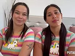 Putalocura - Two Colombian Beauties Swallow All The Cum