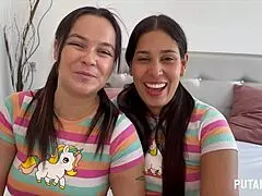 Putalocura - Two Colombian Beauties Swallow All The Cum