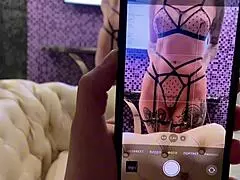 I fuck my hot cousin's ass after she catches me jerking off to her photo