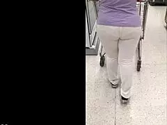 Mexican milf in white thong!