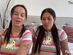 Putalocura - Two Colombian Beauties Swallow All The Cum