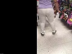 Mexican milf in white thong!