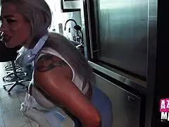 Bambi Blitz Rides Cock In Shower With Tattoos