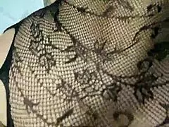 big ass mature woman in lingerie chatting casually