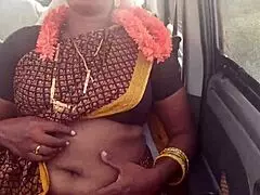 Stepmom and stepson long drive for fucking car dirty talks telugu audio 😈