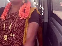 Stepmom and stepson long drive for fucking car dirty talks telugu audio 😈