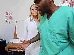 joslyn janes feels rome major cum on her tits in hospital