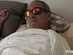 so this hot spanish cleaning lady from the south ends up banging her boss in the bedroom. she rides him cowgirl style, takes it doggystyle, and swallows his cum after a wild creampie session.