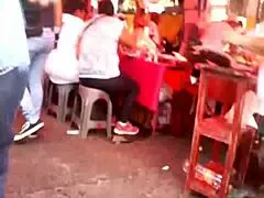 Big Ass MILF in Jeans Walking on the Street.