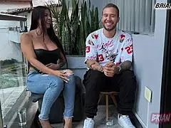 colombian milf silvana lee is fucking in her favorite poses right after an interview with brian evansx