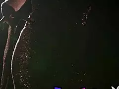 Redhead mature Maitland Ward Baxter performs artistic striptease