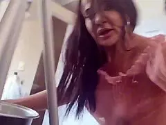 meio enteado catches me in the kitchen