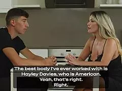 Blonde busty MILF Tatiana Alvarez enjoys a hard young cock