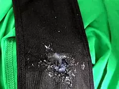 Big ass cheating wife bring home lots of cum in panties