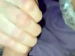 this milf jerks cock and licks every drop in homemade juicy blowjob scene