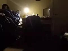 Busty milf gets caught spying