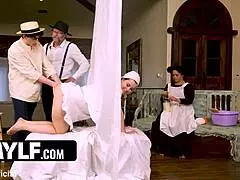 She messes up at work, so he pounds her ass hard with his monster cock