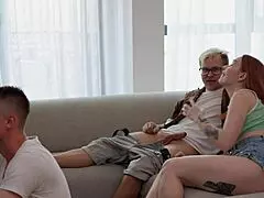 Stepmom Seduces Friend While Son Games