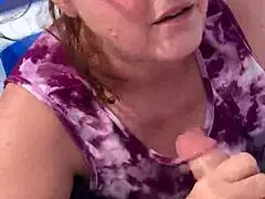 Nicebigddd Sucks Dick And Gets Cumshot In Public