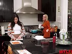 Close Family Celebrates With Dinner