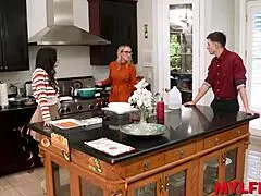 Close Family Celebrates With Dinner