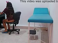 hey there the nursing student hangs out in the practice room feeling all confident and relaxed on the couch like that