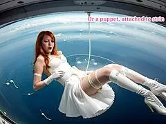 Bride Takes Off Corset And Skirt For Romantic Leather Glove Reality Scene With Boots And Ass