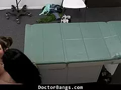 Nurse Sheena Ryder PREPARES the shy patient for the doctor in the hospital.