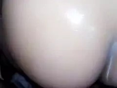 arab wife poses with her attractive ass