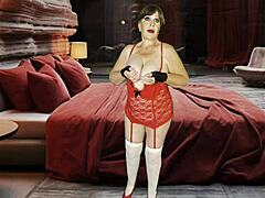 Bedstemor rødhætte siger, knep mig nu, stik dp og creampie med fejl