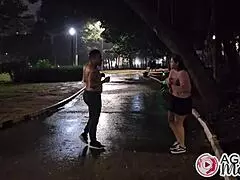 Mexican Pornstar Orgasms In Cowgirl Fuck With Stranger In Rain!