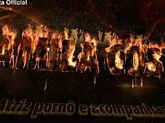 Brazilian neighbor escapes his wife at night to fuck my pussy in homemade close-up.