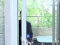 Got mum - a tight milf is fucked hard by 2 big cocks in a threesome 😈