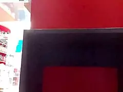 after workout stepsister tries shoes showing dirty feet and panties