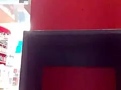 after workout stepsister tries shoes showing dirty feet and panties