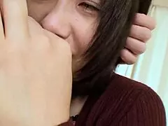 I watch this fat asian brunette with hairy bush get her soaking wet pussy plowed. Oh god, it's so hot!