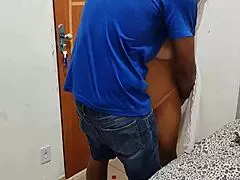 I fucked the sexy mature woman from the condominium with a condom